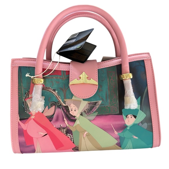 LOUNGEFLY Sleeping Beauty Princess Crossbody NWT - Picture 1 of 4